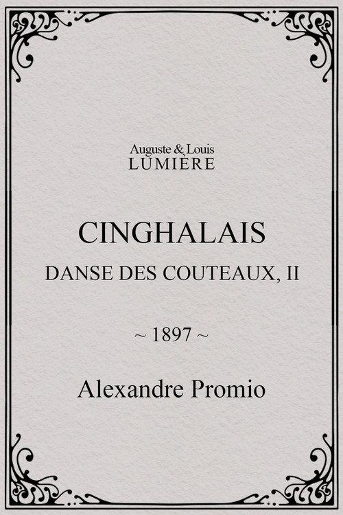 Cinghalais : danse des couteaux, II 1897 official movie poster
