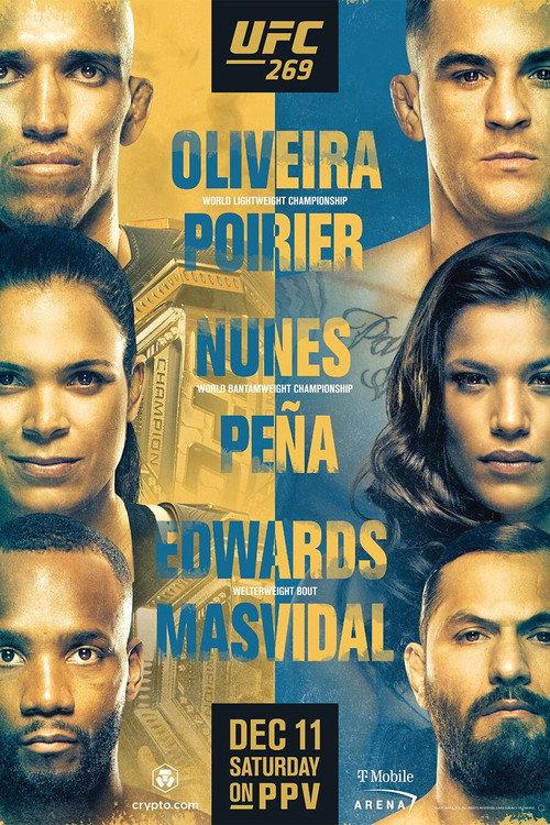 UFC 269: Oliveira vs. Poirier 2021 official movie poster