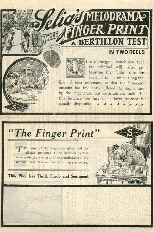 The Finger Print 1913 official movie poster