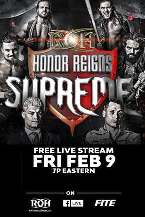 ROH: Honor Reigns Supreme 2018 official movie poster