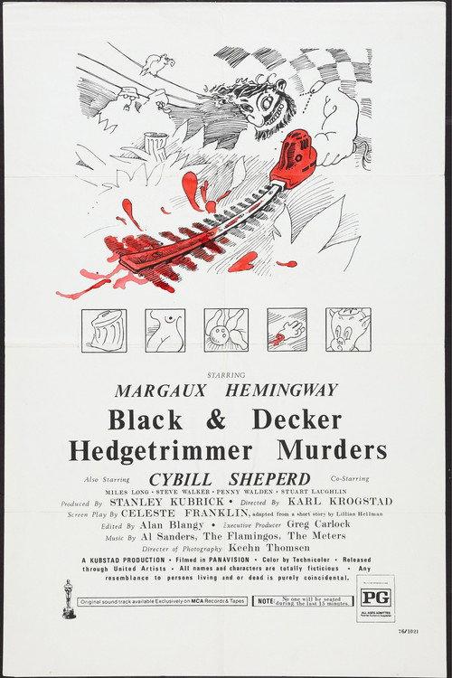 Black & Decker Hedgetrimmer Murders 1976 official movie poster