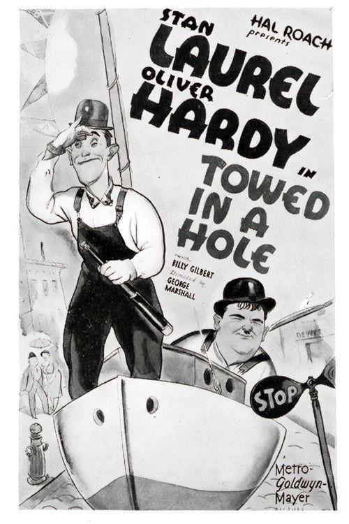 Towed in a Hole 1932 official movie poster