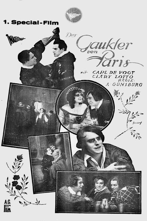 Der Gaukler von Paris 1922 official movie poster