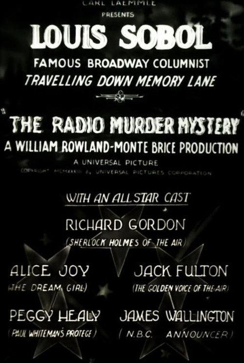 The Radio Murder Mystery 1933 official movie poster