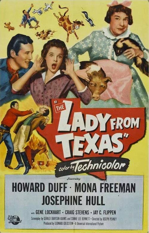 The Lady from Texas 1951 official movie poster
