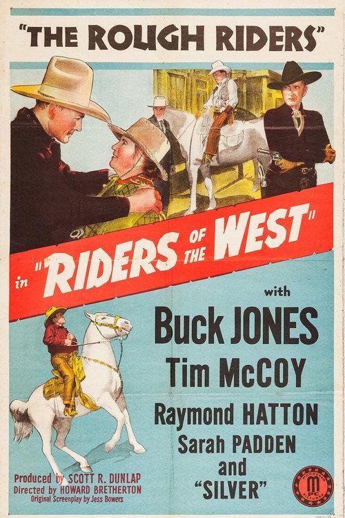 Riders of the West 1942 official movie poster