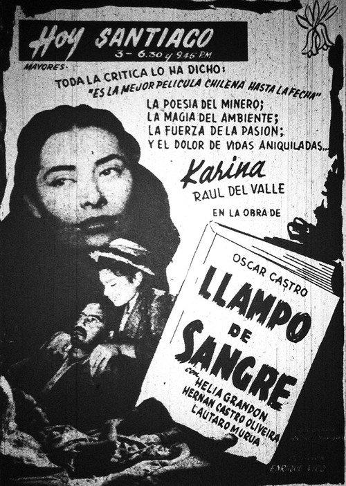 Llampo de sangre 1954 official movie poster