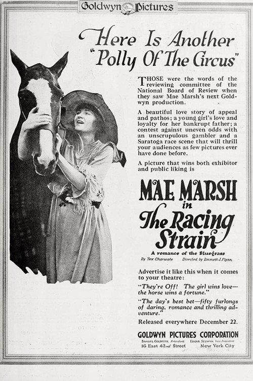The Racing Strain 1918 official movie poster