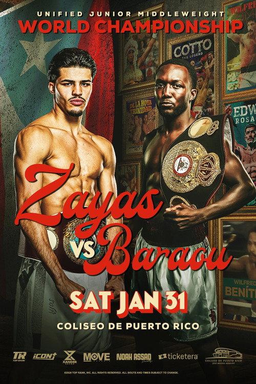 Xander Zayas vs. Abass Baraou 2026 official movie poster
