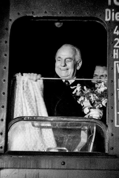 The President of the GDR Wilhelm Pieck in Warsaw 1950 official movie poster
