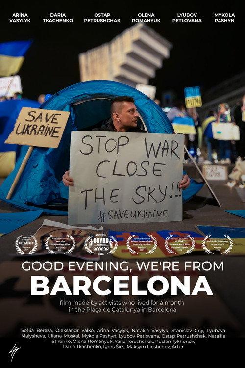 Good evening, we're from Barcelona 2023 official movie poster