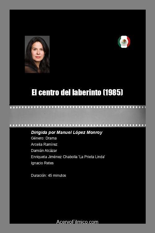 El centro del laberinto 1985 official movie poster
