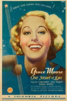 One Night of Love 1934 official movie poster