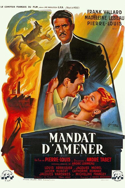 Mandat d'amener 1953 official movie poster