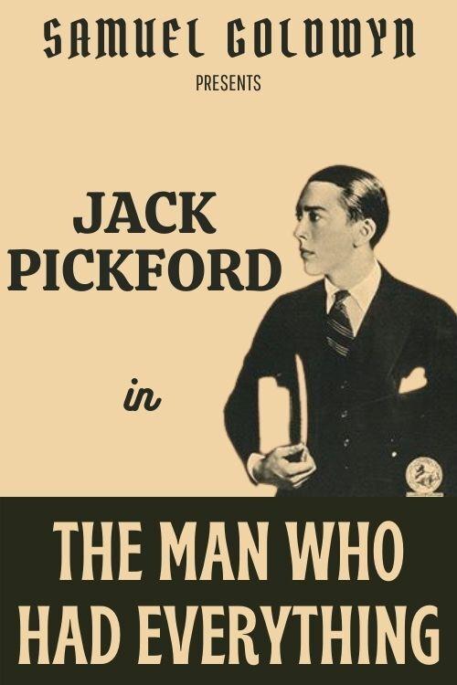 The Man Who Had Everything 1920 official movie poster