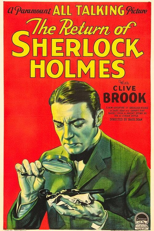 The Return of Sherlock Holmes 1929 official movie poster
