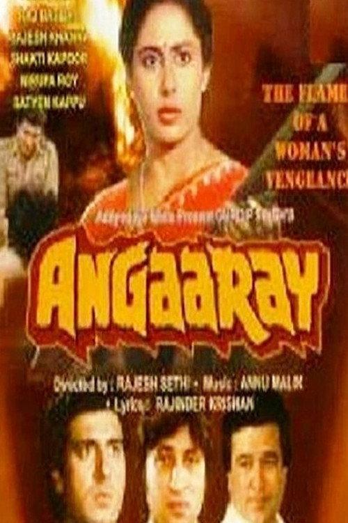 Angaaray 1986 official movie poster