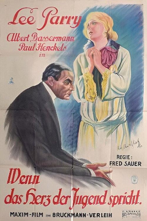 Wenn das Herz der Jugend spricht 1926 official movie poster