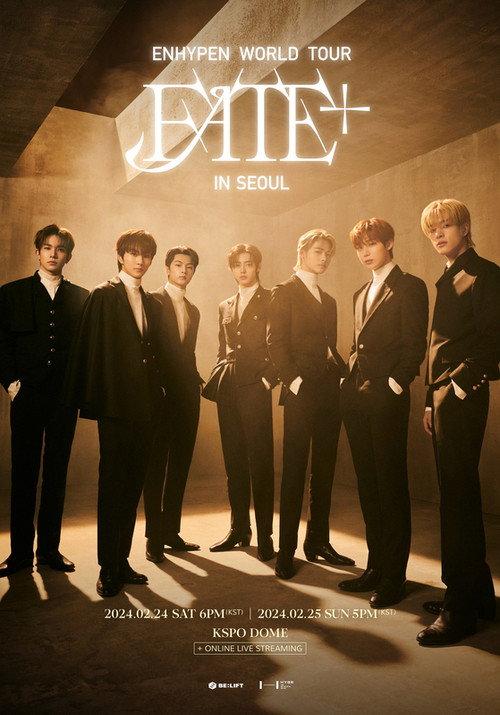 Enhypen World Tour 'Fate+' In Seoul 2024 official movie poster