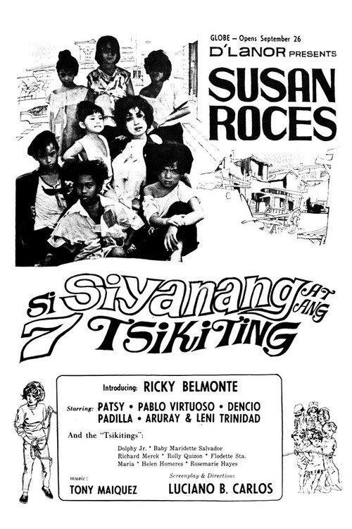 Si Siyanang at ang 7 Tsikiting 1966 official movie poster