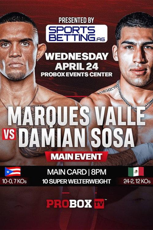 Marques Valle vs. Damian Sosa 2024 official movie poster