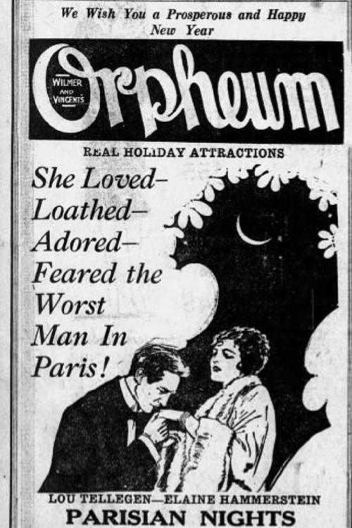 Parisian Nights 1925 official movie poster