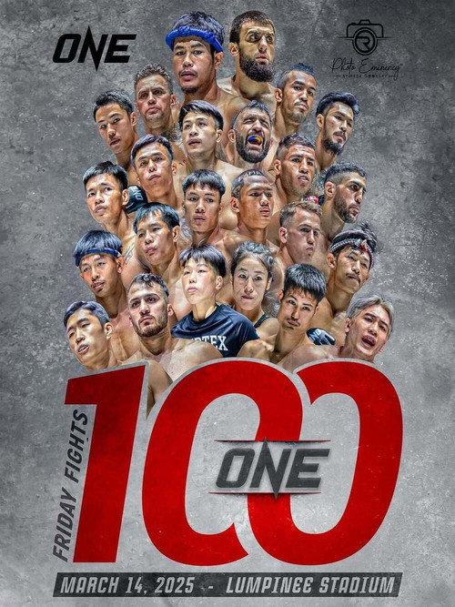 ONE Friday Fights 100: Muangthai vs. Abdulmedzhidov 2025 official movie poster