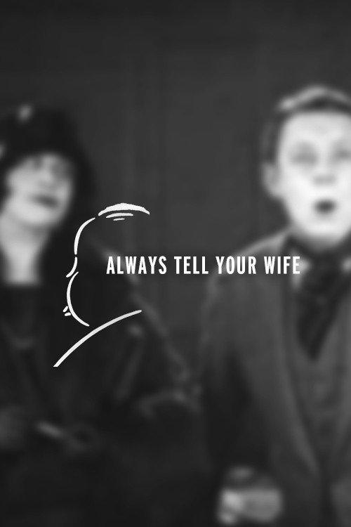 Always Tell Your Wife 1923 official movie poster