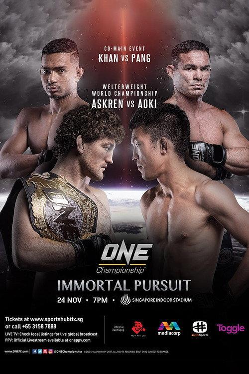 ONE Championship 62: Immortal Pursuit 2017 official movie poster
