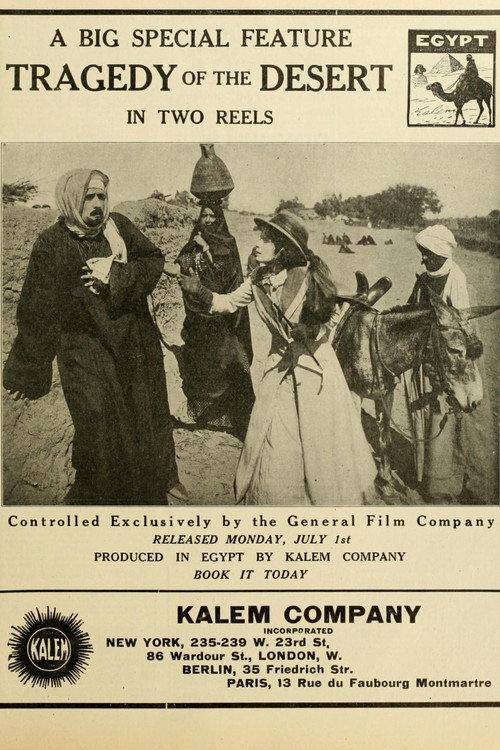 Tragedy of the Desert 1912 official movie poster