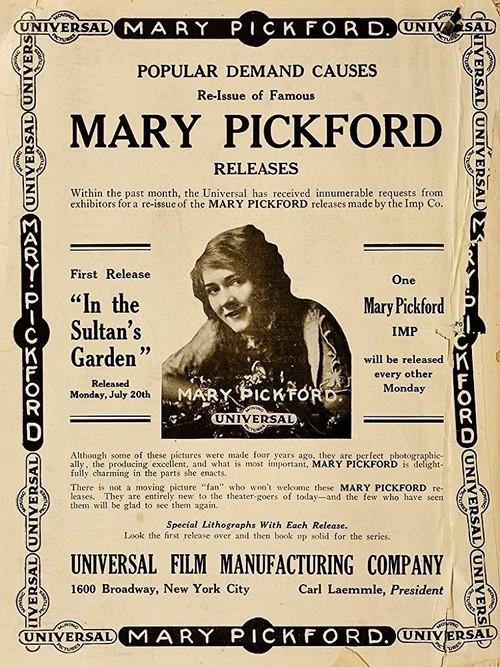 In the Sultan's Garden 1911 official movie poster