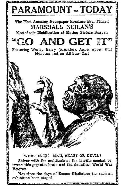 Go and Get It 1920 official movie poster