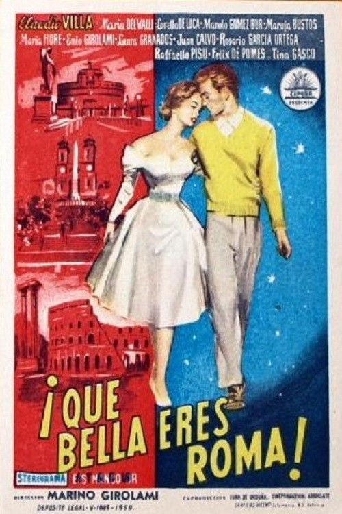 Quanto sei bella Roma 1959 official movie poster