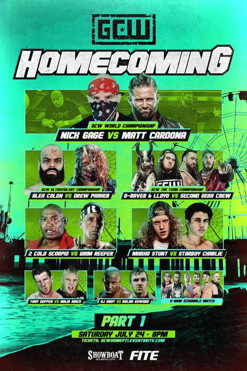 GCW Homecoming Part I 2021 official movie poster