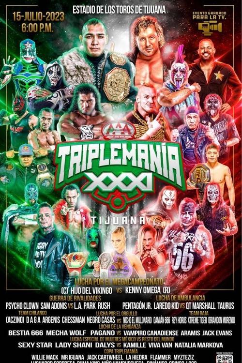 AAA Triplemania XXXI: Tijuana 2023 official movie poster