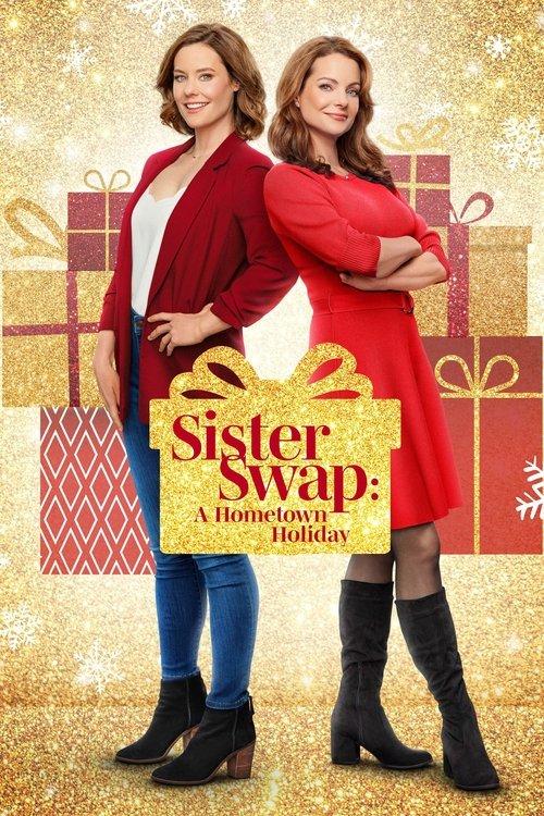 Sister Swap: A Hometown Holiday 2021 official movie poster