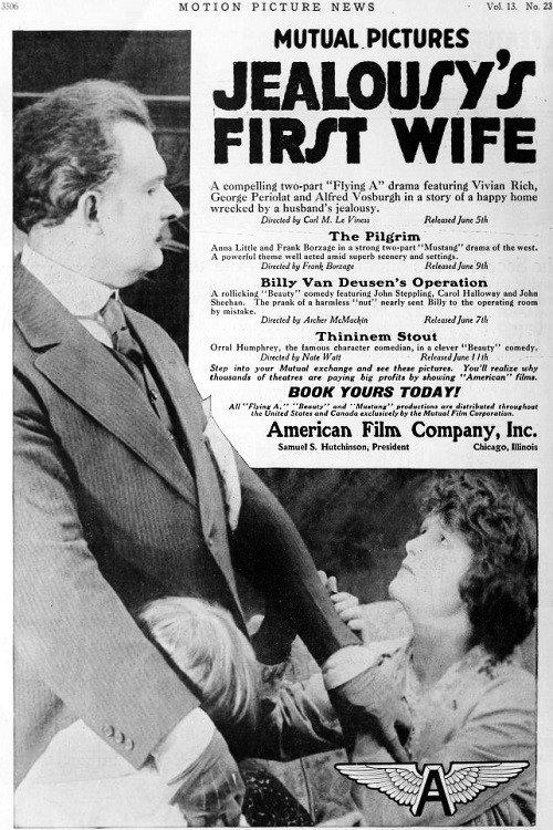Jealousy's First Wife 1916 official movie poster
