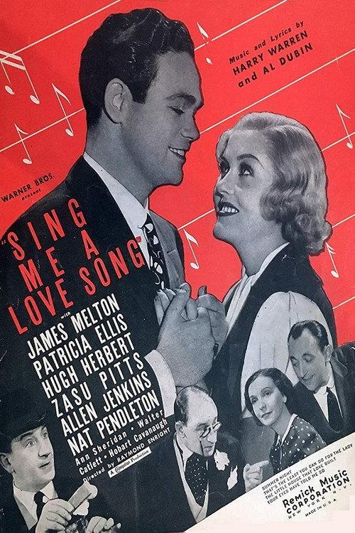 Sing Me a Love Song 1936 official movie poster