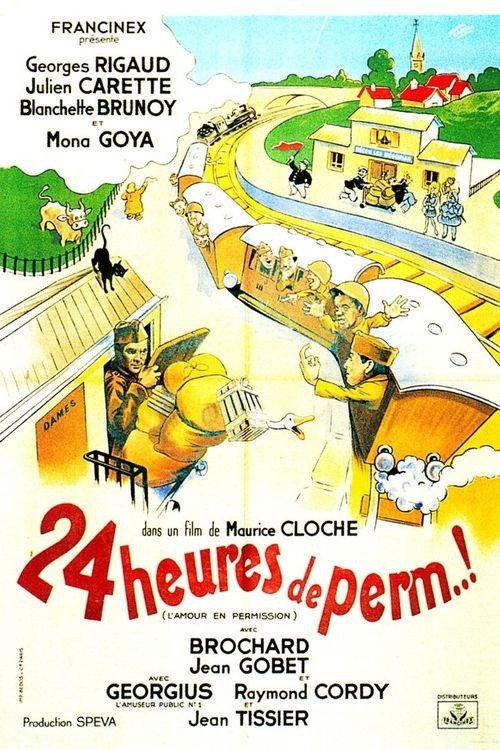 Vingt-quatre heures de perm' 1945 official movie poster