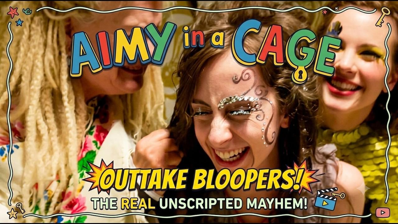 Aimy in a Cage Trailer